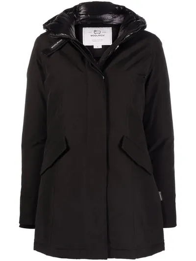 Woolrich Arctic Padded Parka In Nero