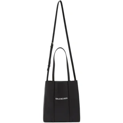 Balenciaga Xxs Every Day Leather Tote Bag In Black White