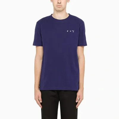 Off-white Blue Arrows-embroidery T-shirt