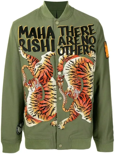 Maharishi No Other Tiger Bomber Jacket In 绿色