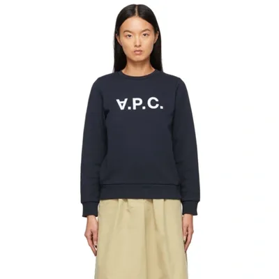 Apc Sweatshirt Logo In Blue