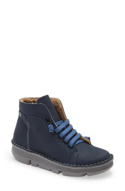 On Foot 29001 High Top Sneaker In Marino Navy