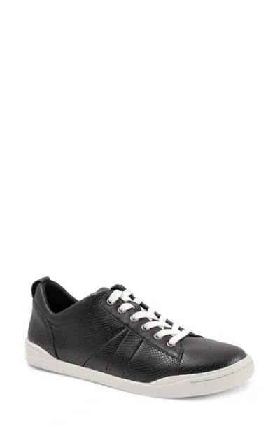 Softwalkr Athens Sneaker In Black Snake