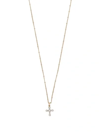 Dolce & Gabbana Cross-pendant Necklace In Gold