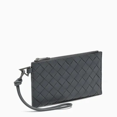 Bottega Veneta Grey Intrecciato Banknotes Holder