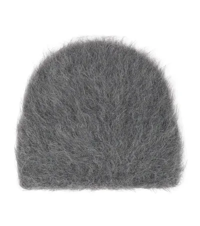 Totême Alpaca-blend Beanie In Grey