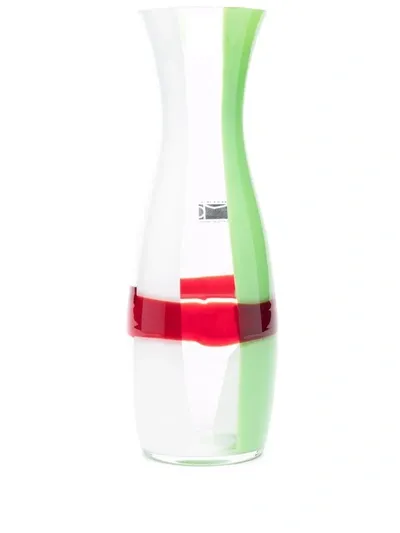 Carlo Moretti Two-tone Sapphire Glass Decanter In White