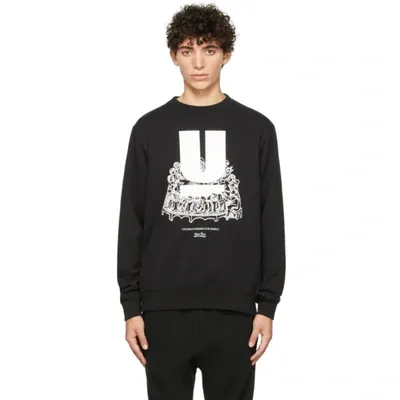 Undercover Graphic-print Crew Neck Sweatshirt In Black