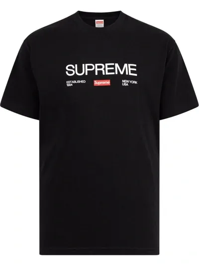 Supreme Est 1994 T-shirt In Schwarz