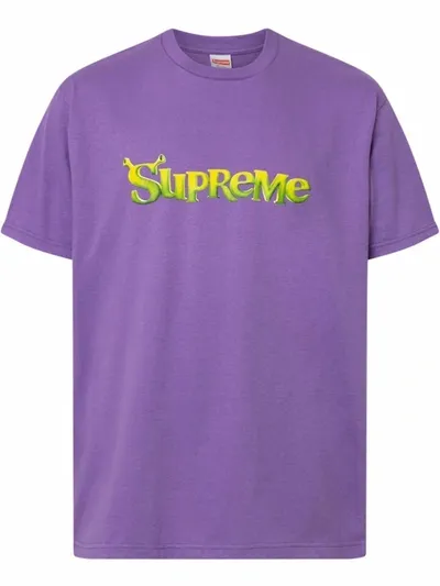 Supreme X Shrek T-shirt In Violett