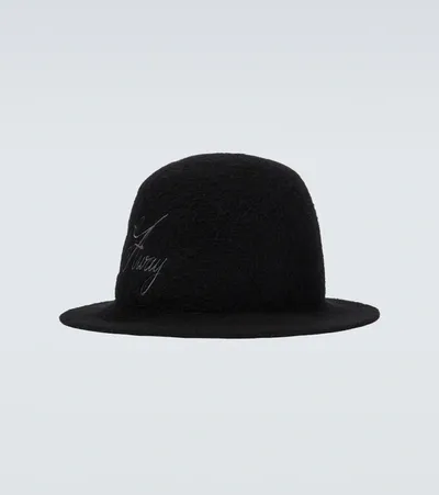 Junya Watanabe Embroidered Logo Hat In Black