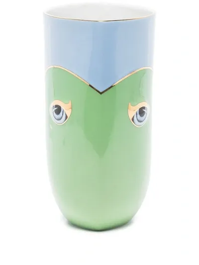 L'objet Blue And Green Lito Vase