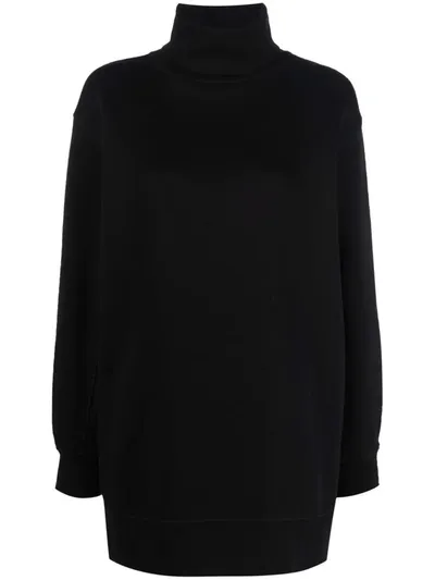 Closed Roll Neck Sweatshirt In Schwarz