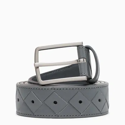 Bottega Veneta Grey Maxi Woven Belt