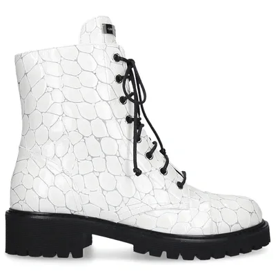 Giuseppe Zanotti Ankle Boots Combat Calfskin In White