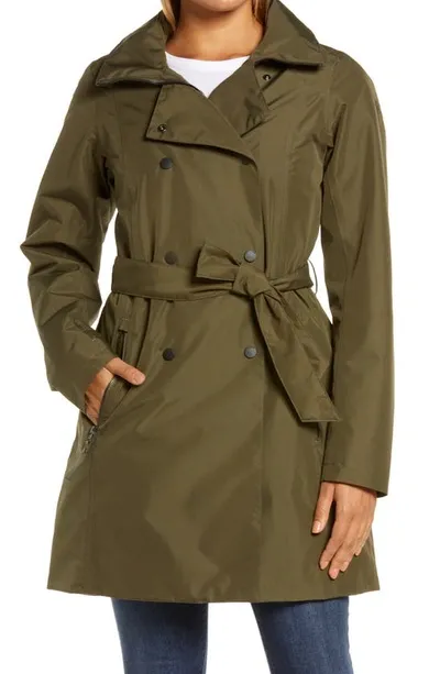 Helly Hansen Welsey Ii Insulated Waterproof Trench Coat In Utility Green (431)