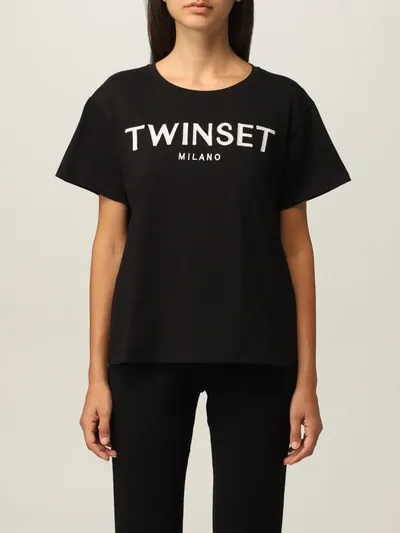 Twinset T-shirt Twin-set T-shirt In Cotton Jersey With Logo