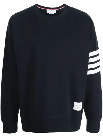 Thom Browne 4-bar Stripe Sweatshirt In Navy