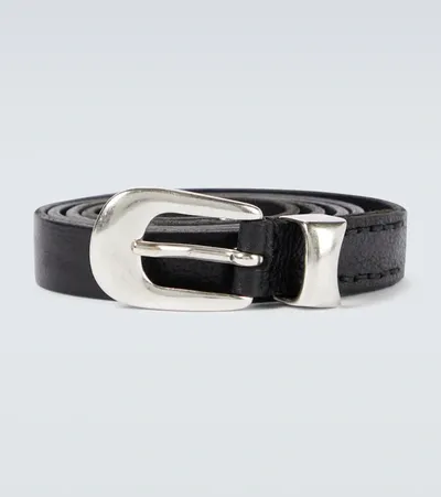 Our Legacy Belt 2 Cm Black Leather