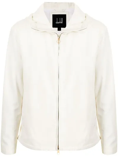 Dunhill Zip-up Track Jacket In White