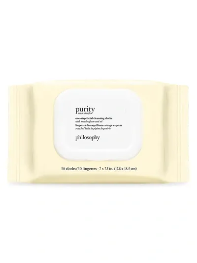 Philosophy Purity Made Simple One-step Facial Cleansing Cloths In No Color