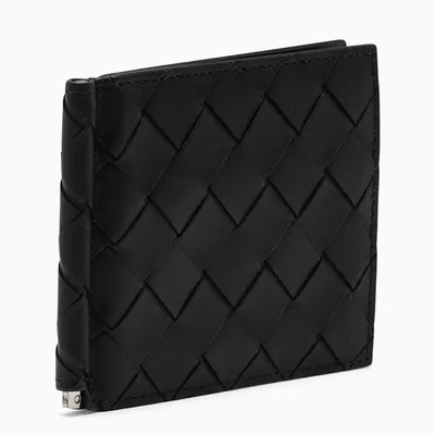 Bottega Veneta Black Wallet With Money Clip