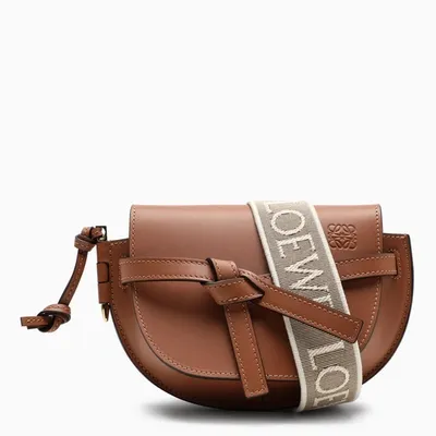 Loewe Tan Gate Mini Cross-body Bag In Brown