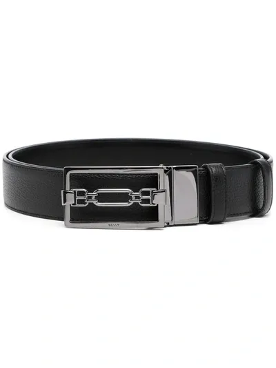 Bally Draper Dress Belt In Schwarz