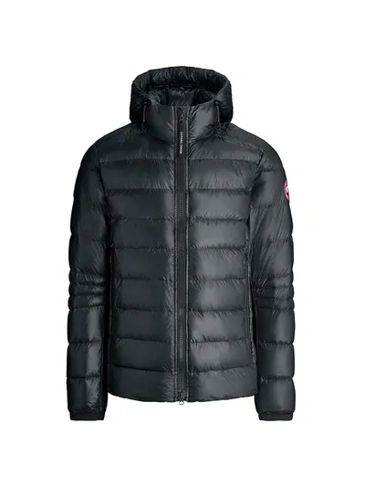 Canada Goose Crofton Hooded Puffer Jacket In Carbon