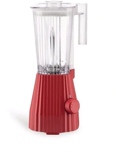 Alessi Plissé Countertop Blender In Red