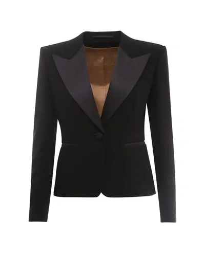 Max Mara Martin Single Breasted Blazer In Black