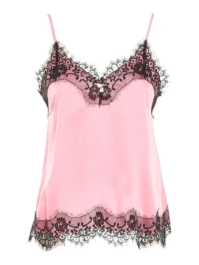 Blugirl Lace-detailed Camisole Top In Pink In 粉色