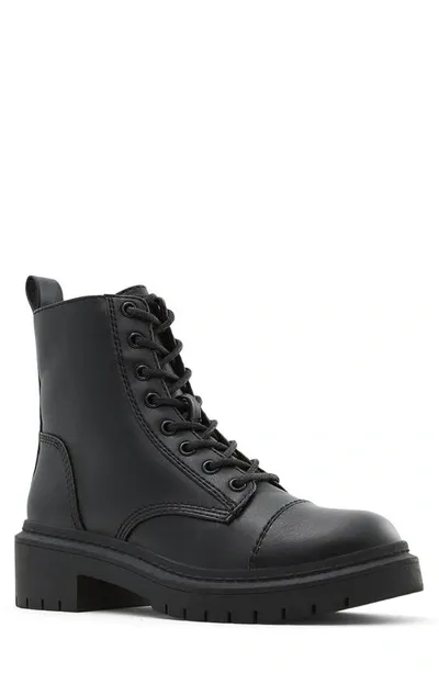 Aldo Goer Cap Toe Combat Boot In Black