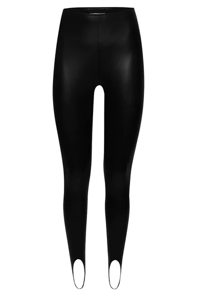 Amina Muaddi X Wolford Black Skin Effect Leggings