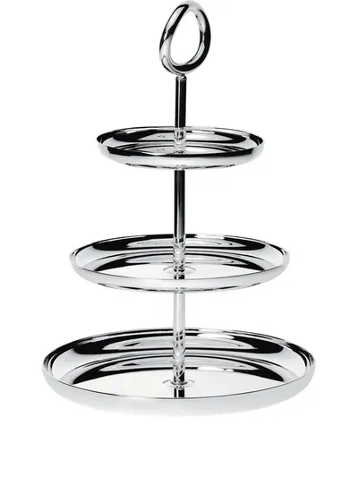 Christofle Vertigo 3-tier Silver-plated Pastry Stand