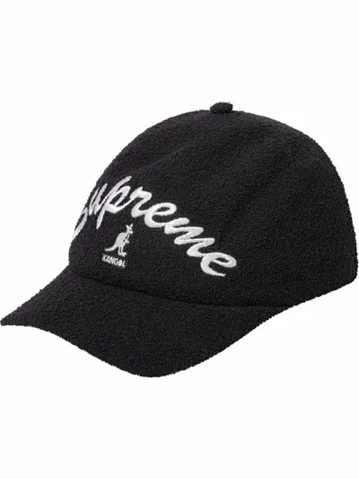 Supreme X Kangol Bermuda Embroidered Spacecap In Schwarz