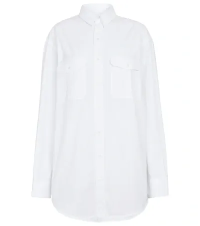 Wardrobe.nyc Wardrobe. Nyc Cotton Poplin Shirt Dress In White