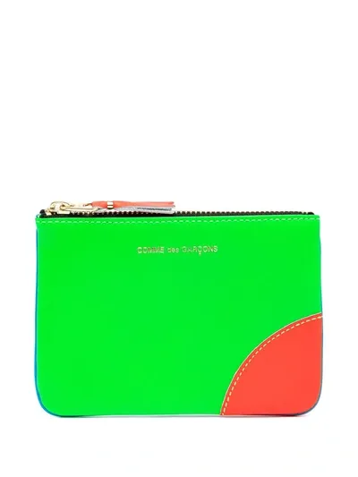 Comme Des Garçons Super Fluo Leather Pouch In Mehrfarbig