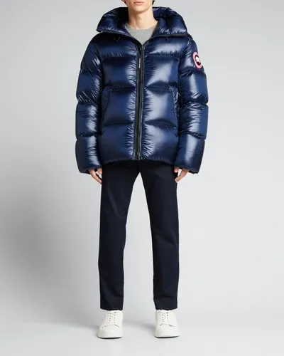 Canada Goose Men's Crofton Puffer Jacket In Atlantic Navy