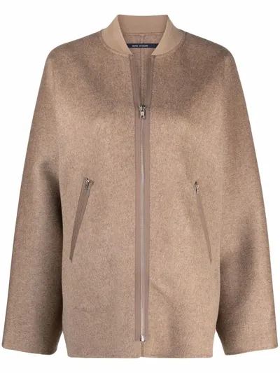 Sofie D'hoore Drop-shoulder Jacket In Neutrals