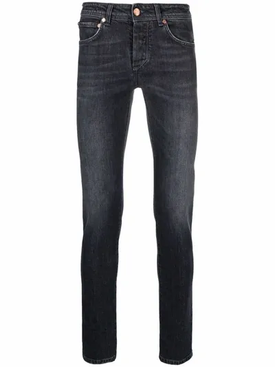 Barba Skinny-cut Jeans In Black