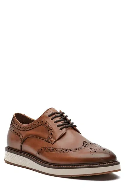 Vince Camuto Men's Essien Wingtip Oxford Casual Dress Shoe In Cognac