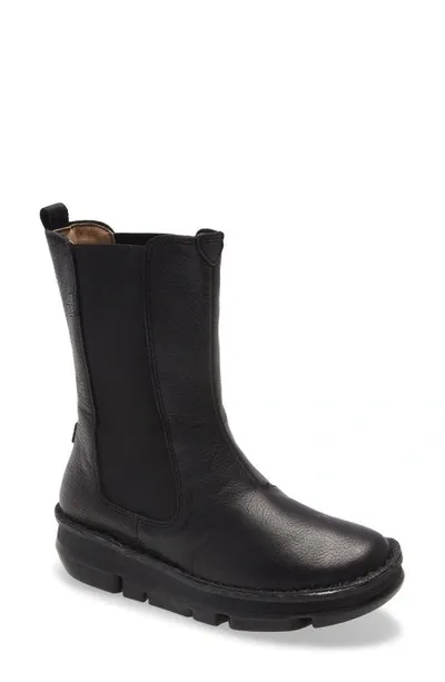 On Foot Water Repellent Wedge Chelsea Boot In Black