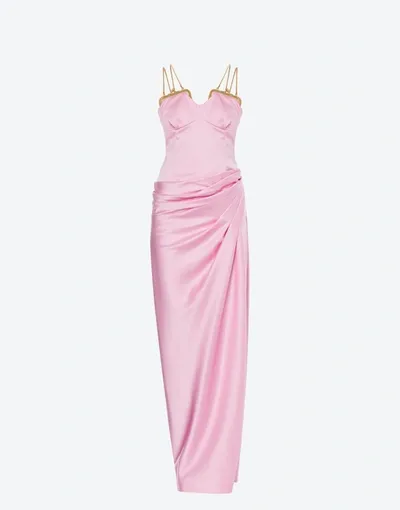 Moschino Purses Duchesse Dress In Pink