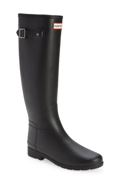 Hunter Original Refined Matte Rain Boot In Navy