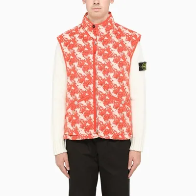 Stone Island Shadow Project Orange Waistcoat Jacket