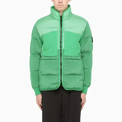 Stone Island Green Down Jacket