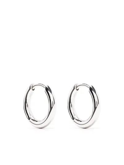 Tom Wood Small Classic Hoop Earrings In 银色