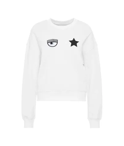 Chiara Ferragni Women's White Other Materials Sweatshirt