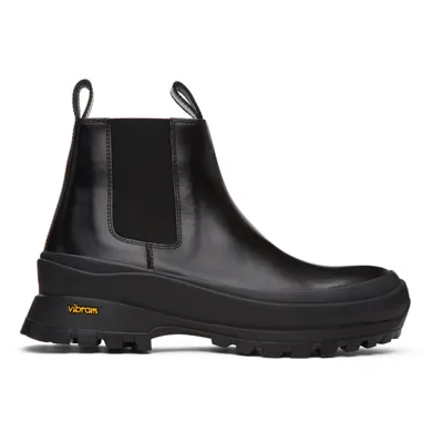 Jil Sander Black Calfskin Chelsea Boots